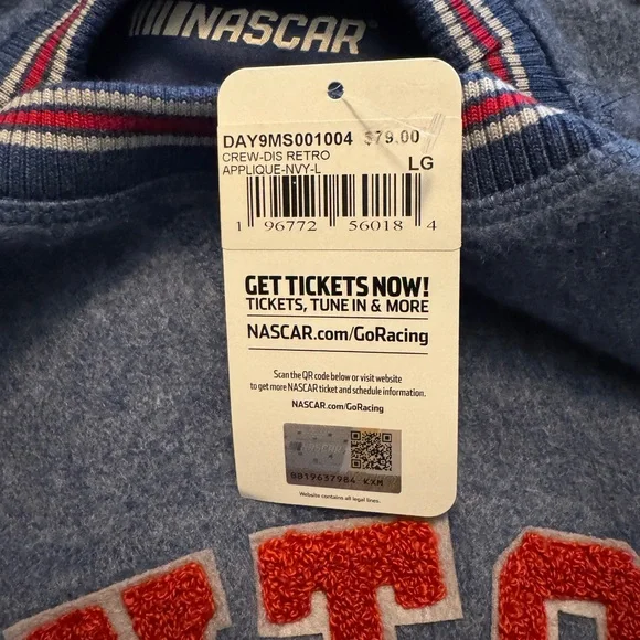 Daytona Speedway Blue Sweater - Size L - Picture 8 of 9